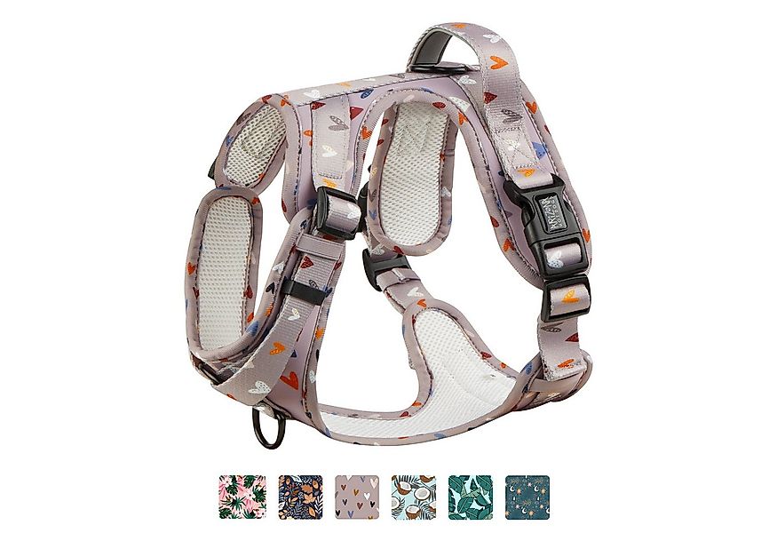 ARIZONA HOT DOGS Hunde-Geschirr Neopren Griffgeschirr Sweet Love, Taupe M günstig online kaufen
