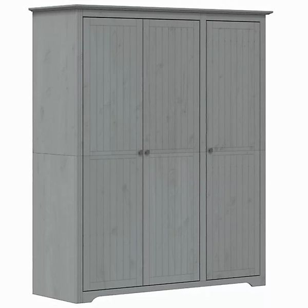 vidaXL Kleiderschrank Kleiderschrank BODO Grau 151,5x52x176,5 cm Massivholz günstig online kaufen