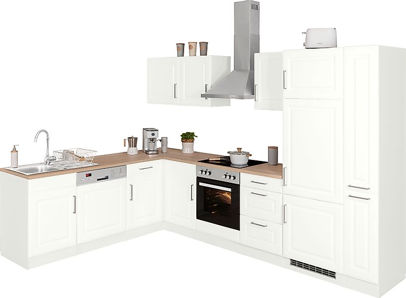 KOCHSTATION Winkelküche »KS-Stockholm«, Stellbreite 220/310 cm, mit hochwer günstig online kaufen