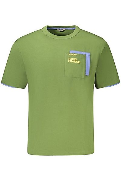 K-Way T-Shirt Grünes Herren Kurzarm-T-Shirt mit Rundhals und günstig online kaufen