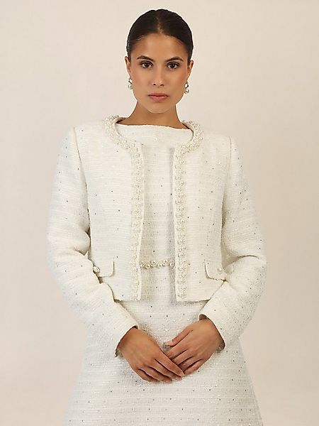 Apart Jackenblazer mit kleinen, eingewebten, silberfarbenen Pailletten günstig online kaufen