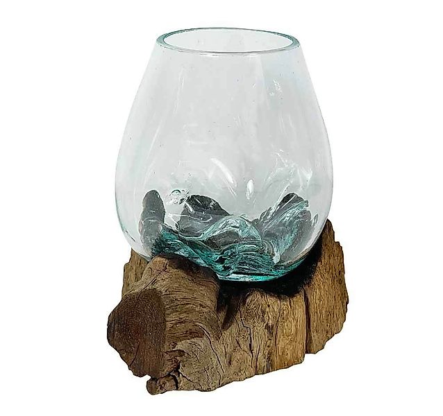 Wurzel mit Glasvase Wurzelholz Kaffeebaum Massiv Dekovase Glas Naturdeko günstig online kaufen