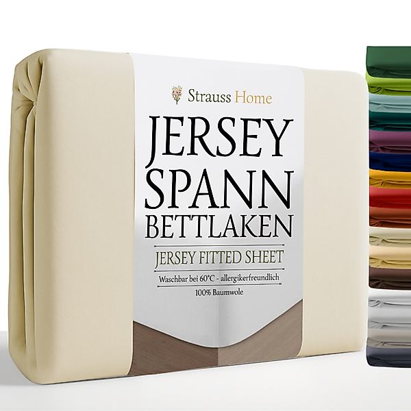 Strauss Home Spannbettlaken Premium, Gummizug: Rundumgummi, günstig online kaufen