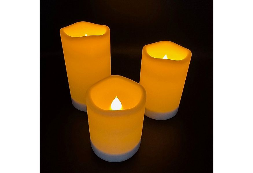 Online-Fuchs LED-Kerze 3er Set LED SOLAR Kerzen für draußen, Outdoor - Sola günstig online kaufen