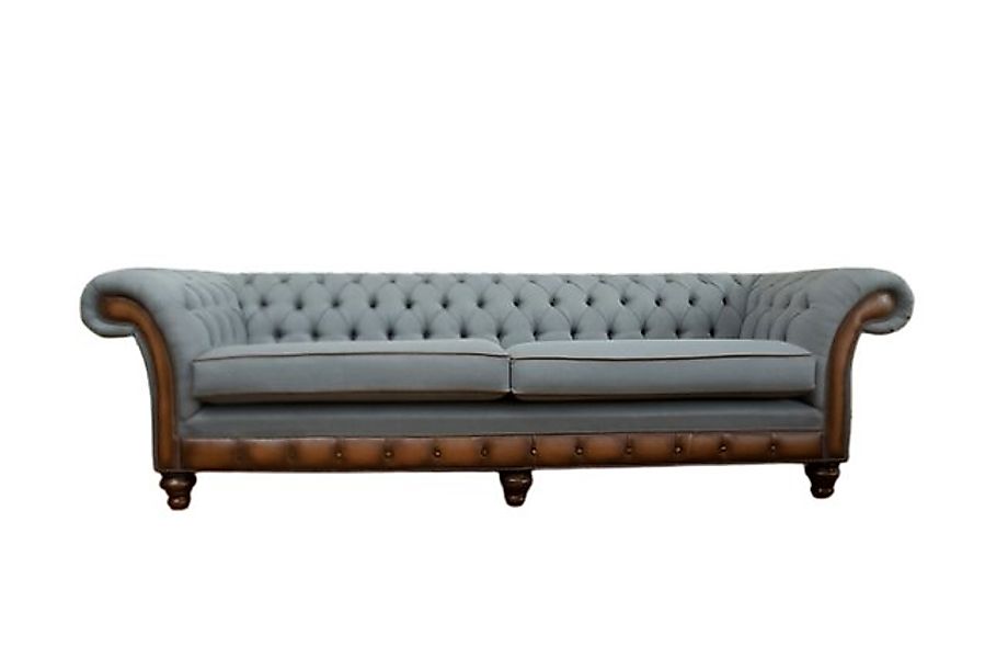 Xlmoebel Sofa Individuell gefertigtes Chesterfield-Sofa aus Leder und Stoff günstig online kaufen