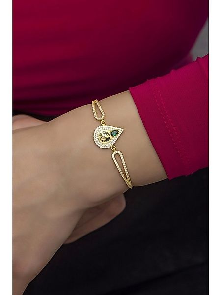 Nisan Ketten und Armband Set, 925er Damenarmband mit Osmanischem Tughra-Mot günstig online kaufen