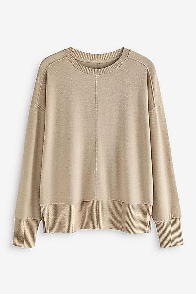 Next Rundhalspullover Weicher Rundhalspullover mit Nahtdetail (1-tlg) günstig online kaufen
