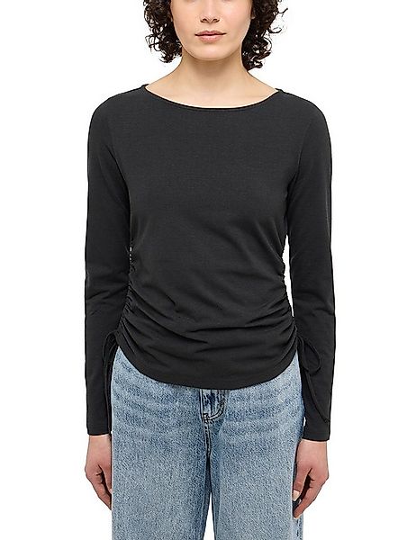 MUSTANG Langarmshirt Style Delia mit Zugbändern günstig online kaufen