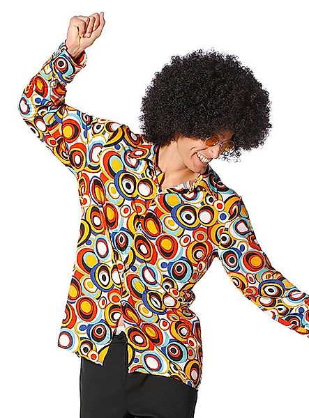 Metamorph Kostüm 70er Jahre Hemd Beautiful Bubbles, Für Schlager- und Motto günstig online kaufen