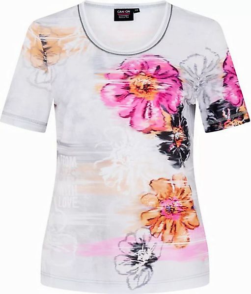 Canyon Kurzarmshirt T-Shirt 1/2 Arm SILVERGREY-PINK-MANGO günstig online kaufen