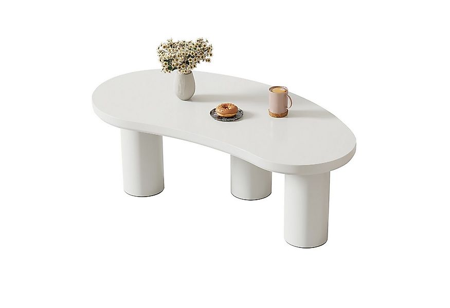 Merax Couchtisch Halbmond, Beistelltisch Scandi, Wohnzimmertisch, Kaffetisc günstig online kaufen