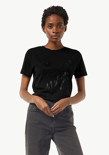 comma Kurzarmshirt T-Shirt T-Shirt mit Artwork günstig online kaufen