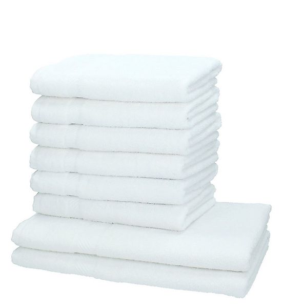 Betz Handtuch Set 8-tlg. Palermo Farbe weiß, 100% Baumwolle (Set) günstig online kaufen