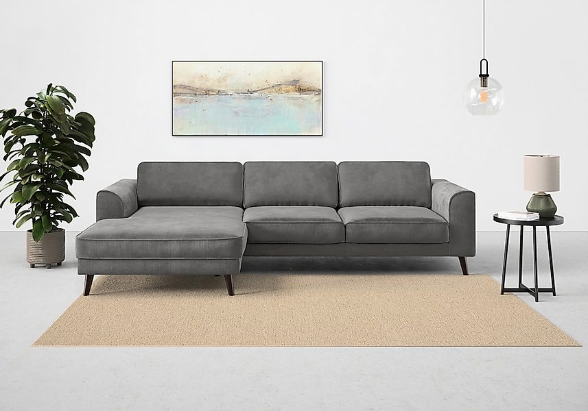 TRENDMANUFAKTUR Ecksofa "Lumber Jack, elegantes Designsofa, zeitlos modern, günstig online kaufen