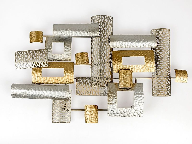 formano Dekofigur Wanddeko Metall 3D-Effekt Champagner günstig online kaufen