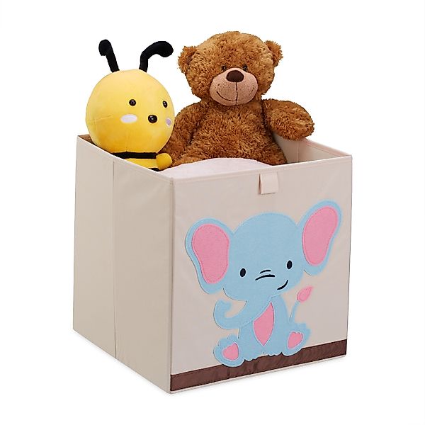 relaxdays Aufbewahrungsbox mit Elefantenmotiv günstig online kaufen