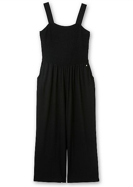 Sheego Jumpsuit Jumpsuit Ärmellos Innenbeinlänge ca. 66 cm günstig online kaufen
