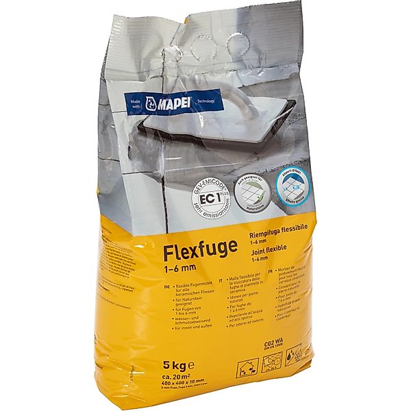 Mapei Flexfuge für 1 - 6 mm Fugenbreite Weiß 5 kg günstig online kaufen