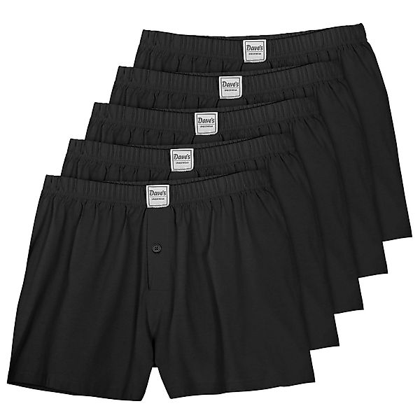 Dave's Boxershorts Dave's 5er-Pack Boxershorts schwarz günstig online kaufen