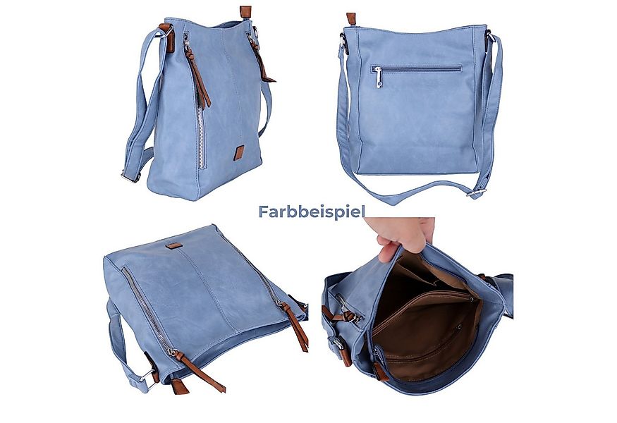 MIRROSI Schultertasche Damen Crossbody Bag, 34x28x10cm Mittelgroß (verstell günstig online kaufen