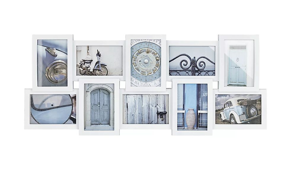 Bilderrahmen Collage  Sophia - weiß - Kunststoff - 73,5 cm - 31,5 cm - 3,5 günstig online kaufen