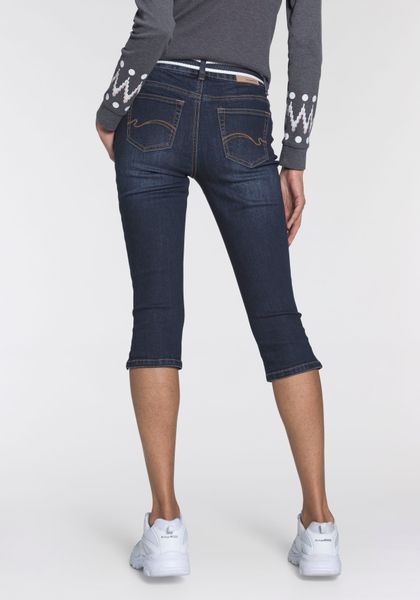 KangaROOS Caprijeans "CAPRI-JEANS mit Gürtel" Set, mit abnehmbarem Gürtel, günstig online kaufen