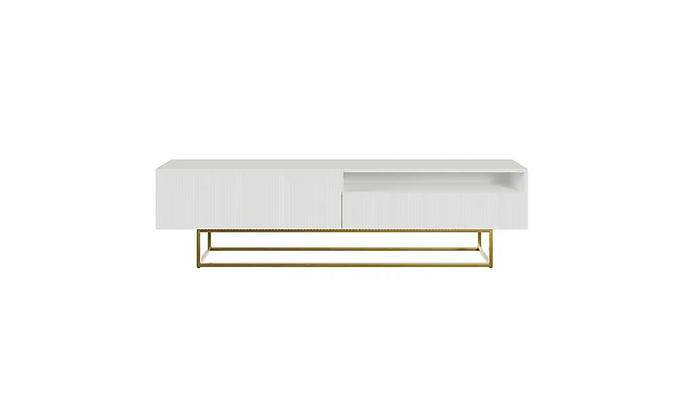 Lowboard  Veldio ¦ weiß ¦ Maße (cm): B: 175 H: 46,5 Kommoden & Sideboards > günstig online kaufen