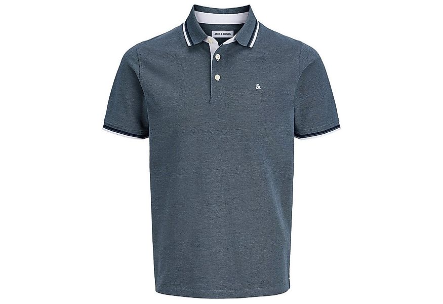 Jack & Jones Poloshirt Jack&Jones Übergrößen Poloshirt rauchblau JJEPAULOS günstig online kaufen