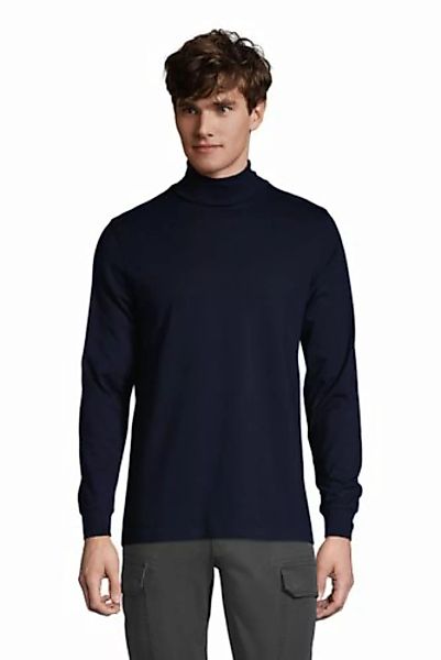Super-T Rollkragenshirt, Classic Fit, Herren, Größe: L Tall, Blau, Jersey, günstig online kaufen