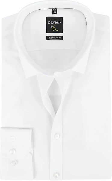 OLYMP No'6 six Hemd Skinny Fit Weiß - Größe 37 günstig online kaufen