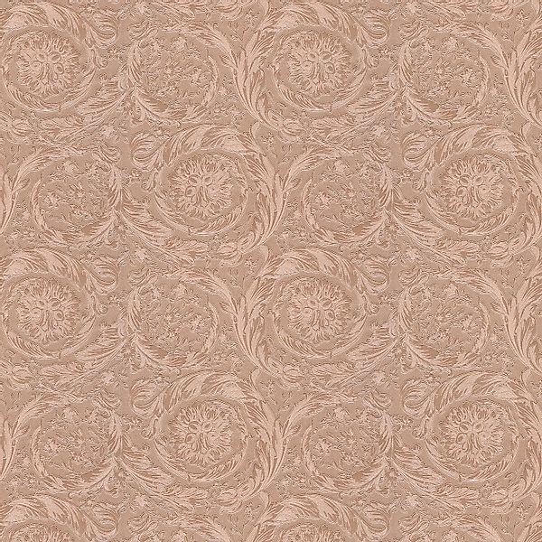 PROFHOME 366922-GU Exklusive Luxus Tapete Barock glänzend Kupfer 7,035 m2 0 günstig online kaufen