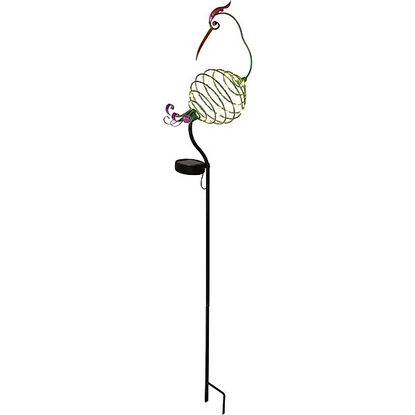 LED-Solarleuchte KRANICH NV4124701 multicolor Metall B/H/L: ca. 13x86x11 cm günstig online kaufen