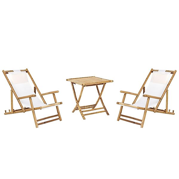 Beliani Bistro Set ATRANI/MOLISE Cremeweiß 70x70x73 günstig online kaufen