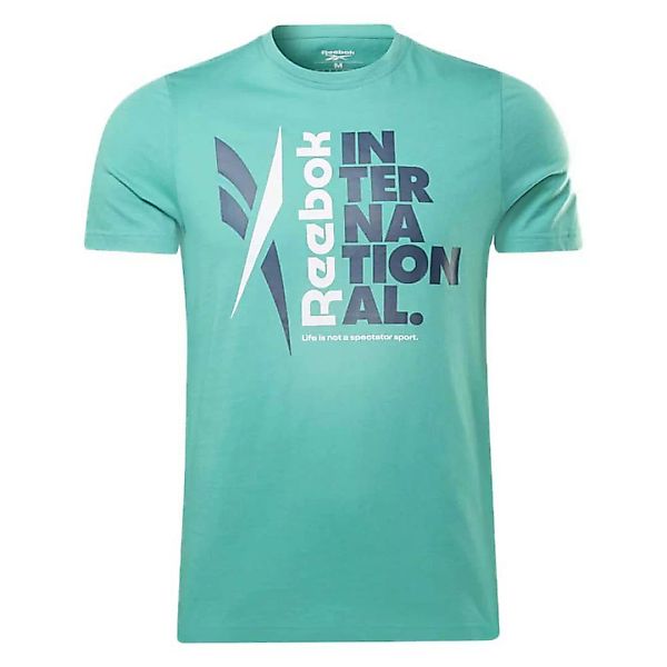 Reebok Verbiage Graphic Kurzärmeliges T-shirt XL Future Teal günstig online kaufen