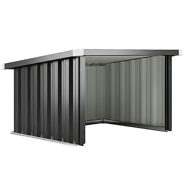 Outsunny Mähroboter Garage Stahl 108 x 86 x 62,5 cm Rasenroboter Garage mit günstig online kaufen