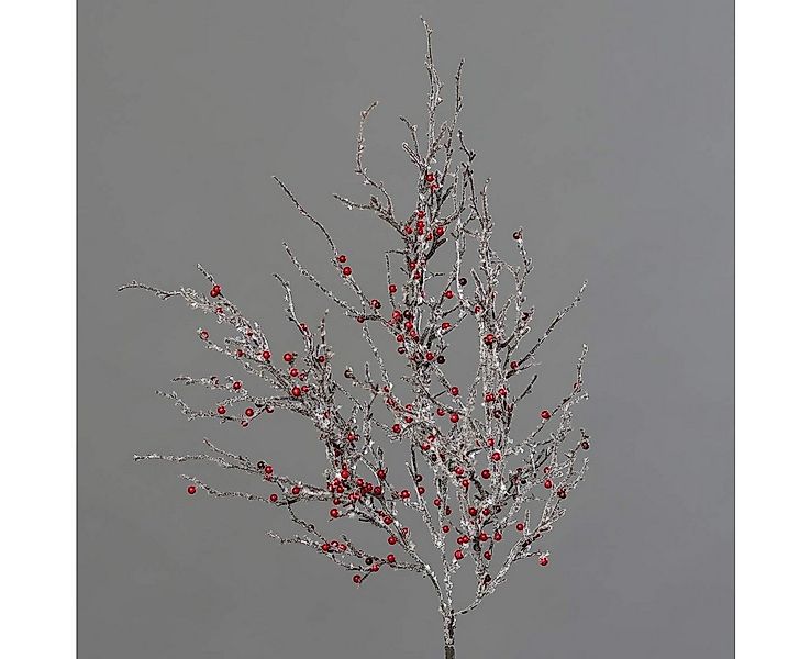 Kunstpflanze Beerenzweig Geeist Rote Beeren Höhe:52 cm Kunstzweig, mucPlant günstig online kaufen