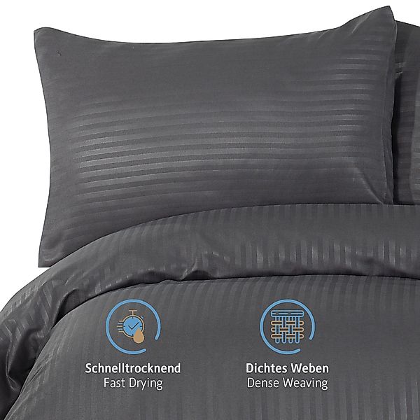 Komfortec Bettwäsche Deluxe, 2&3 Teilig, 140x200 cm, 155x220 cm, 200x200 cm günstig online kaufen