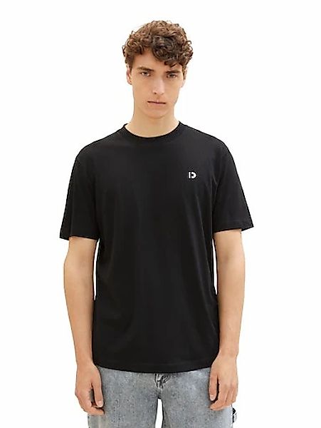 TOM TAILOR Denim T-Shirt "Crewneck", mit kleinem Logo-Print günstig online kaufen