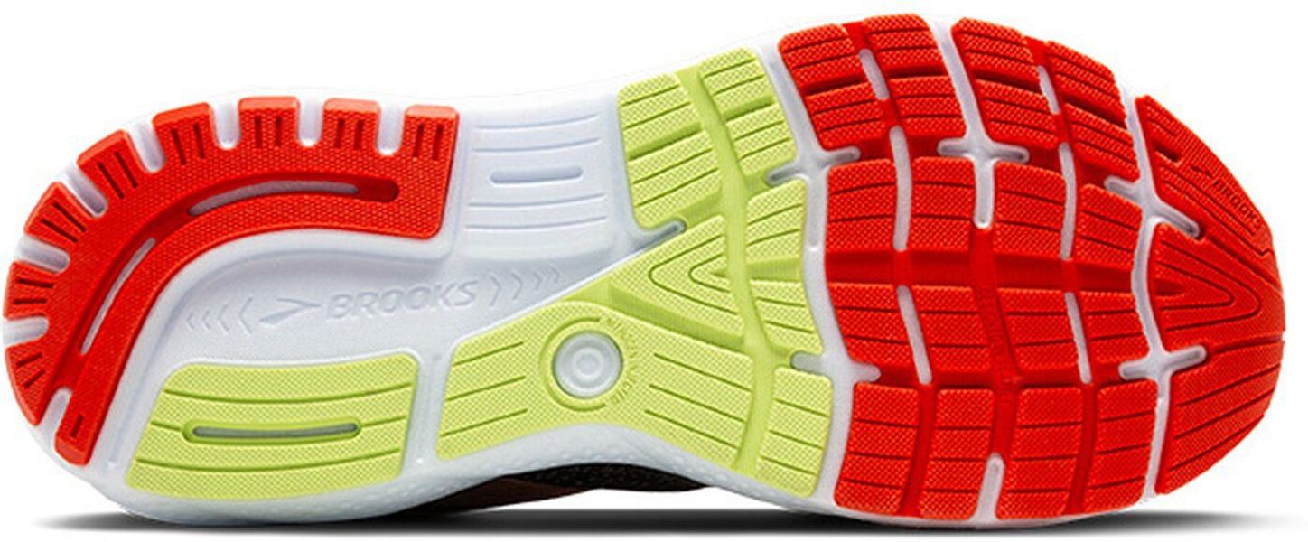 Brooks Ghost 16 BLACK/MANDARIN RED/GREEN Laufschuh günstig online kaufen