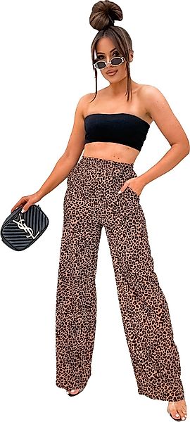 EloModa Schlaghose Trendige Damenhose mit Animal günstig online kaufen