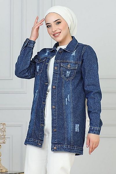 MODAMİHRAM Jeansjacke Cebi Laser Detailierte Jeansjacke günstig online kaufen