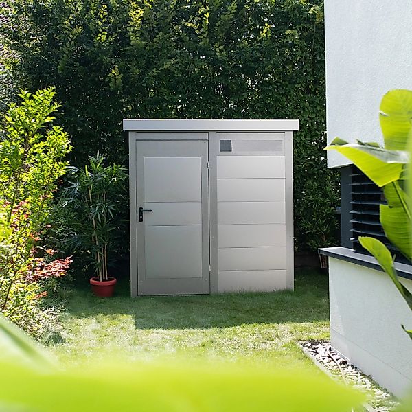 Amazing Spaces Gartenhaus Shape mit Oberlicht 104 cm x 297 cm Graualuminium günstig online kaufen