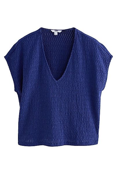 Next V-Shirt Strukturiertes T-Shirt mit V-Ausschnitt (1-tlg) günstig online kaufen