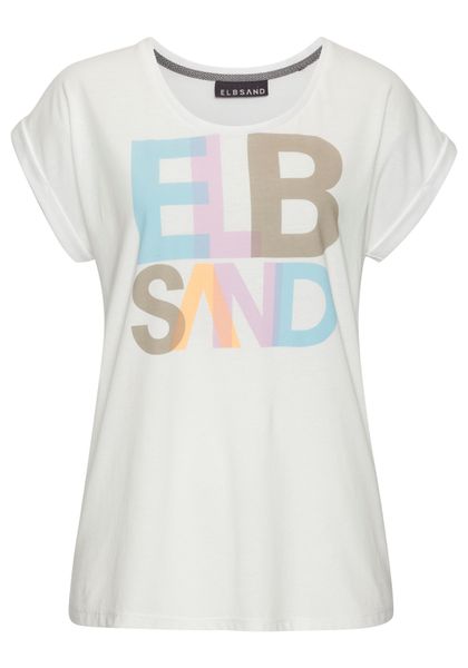 Elbsand Print-Shirt mit Logodruck, Kurzarmshirt, sportlich günstig online kaufen