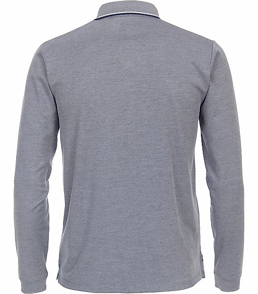 CASAMODA Langarmshirt Polo-Shirt unifarben Poloshirt günstig online kaufen
