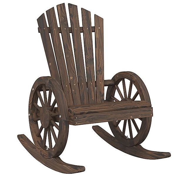 vidaXL Gartenstuhl Adirondack-Schaukelstuhl Massivholz Tanne (1 St) günstig online kaufen