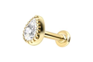 PIERCINGLINE Piercing-Set 14 Karat Gold Labret günstig online kaufen