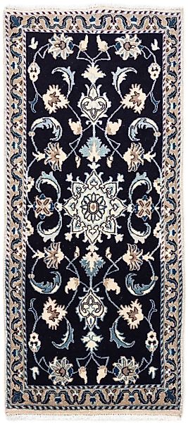 morgenland Wollteppich »Täbriz - 50 Raj Medaillon Blu scuro 92 x 62 cm«, re günstig online kaufen