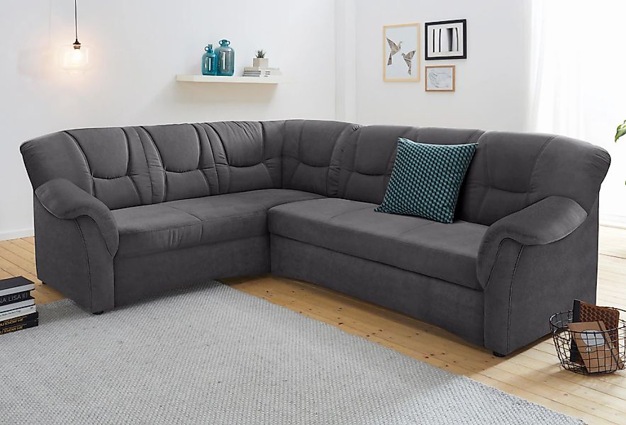 DOMO collection Ecksofa "Sarafina zeitlos und komfortabel, optional mit Fed günstig online kaufen