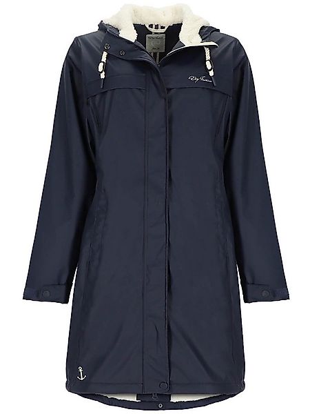 Dry Fashion Regenmantel Damen PU-Mantel Oslo mit Teddy-Fleece - Regenjacke günstig online kaufen